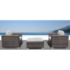 Fully Assembled 2-Person Rattan Wicker Seating Set with Cushions