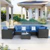 7 Pieces Outdoor Set Furniture Patio Furniture Sets Conversation Sets Balcony Furniture Outdoor Sectional for Outdoor Indoor Backyard Lawn Garden Porc