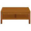 Coffee Table 25.6"x25.6"x13.8" Solid Acacia Wood