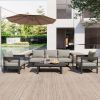 U_STYLE High-Quality Outdoor Seating Set with Thick Cushions for Ultimate Comfort, Perfect for Lawns, Patios, and Poolside
