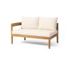 BROOKLYN SOFA SET-TEAK+BEIGE