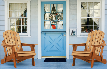 Oversize Wooden Outdoor Folding Adirondack Chair with Pre-Assembled BackRest & SeatBoard, Wood Patio Chair for Garden Backyard Porch Pool Deck Firepit (Color: as Pic)