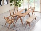 Velentina Rattan & Natural Finish 5PCs Patio/Outdoor Dining Set